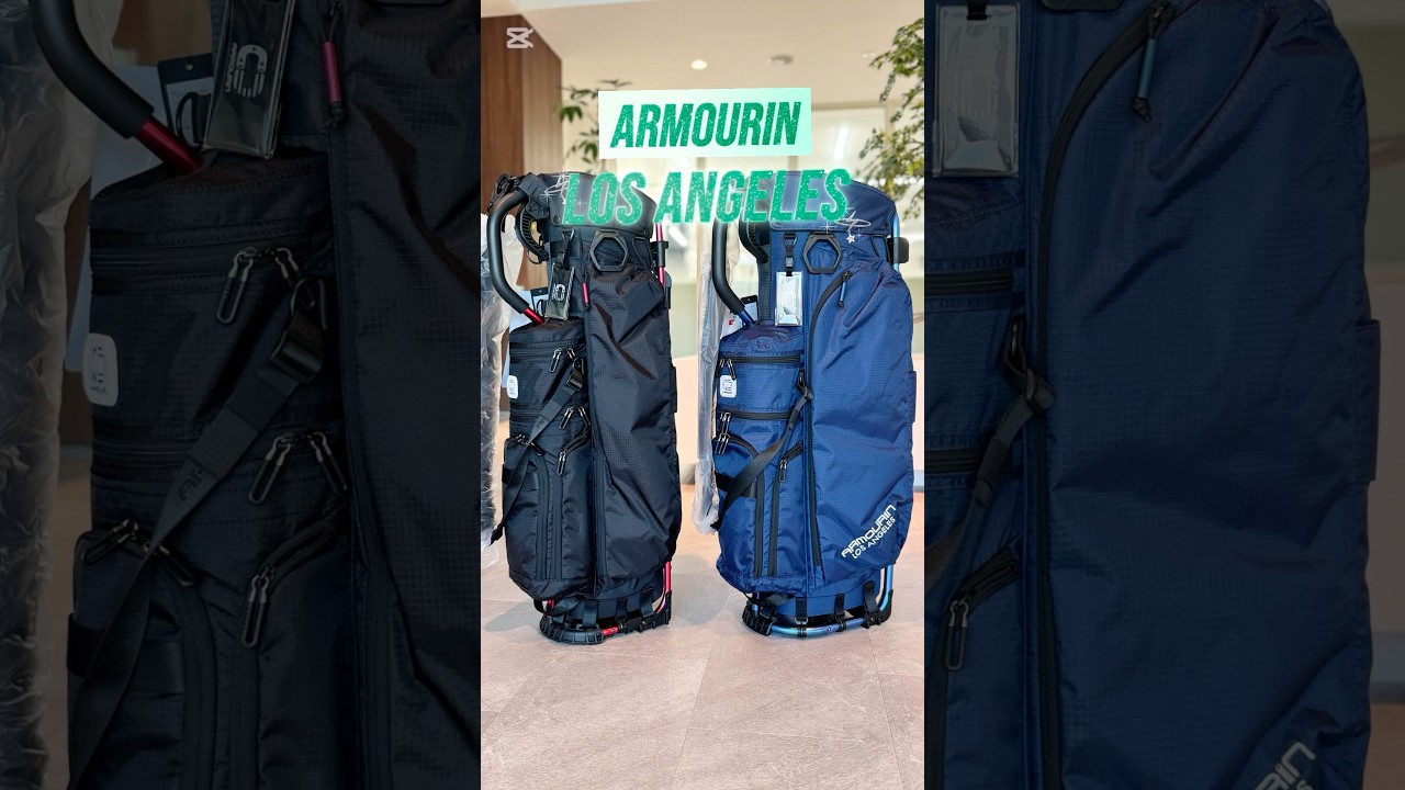 ワンタッチで簡単！アーマーインゴルフキャディバッグ #ゴルフ #shorts #bag #ファッション #golf