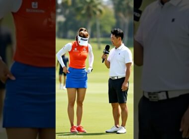 “미녀 여자 골퍼 ⛳ 인터뷰 중, 모두가 놀란 순간🔥” #golf #골프 #인터뷰 #short #sports