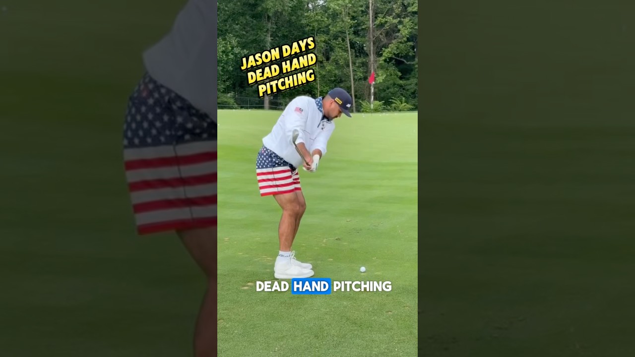 Jason Day’s Dead-Hand Pitching Technique #golf #golftips #golfswing #golfshorts