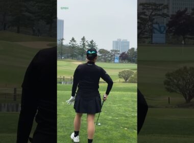 안선주 프로 | 여자프로 아이언 샷, 정타의 교과서! #koreagolf #golfswing #골프스타 #par3
