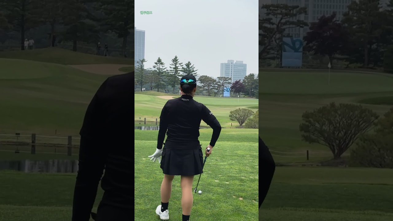 안선주 프로 | 여자프로 아이언 샷, 정타의 교과서! #koreagolf #golfswing #골프스타 #par3