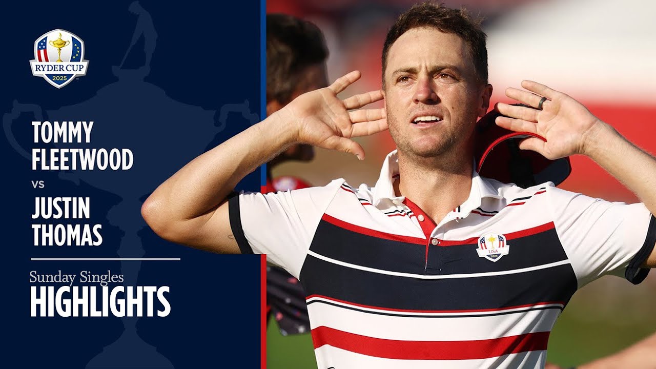Tommy Fleetwood vs Justin Thomas Highlights | 2025 Ryder Cup