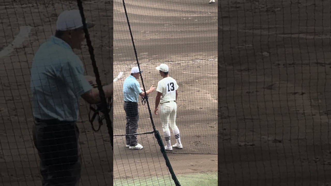 判定に納得のいかない日大三高 近藤投手（沖縄尚学戦/第107回選手権大会 決勝戦）
