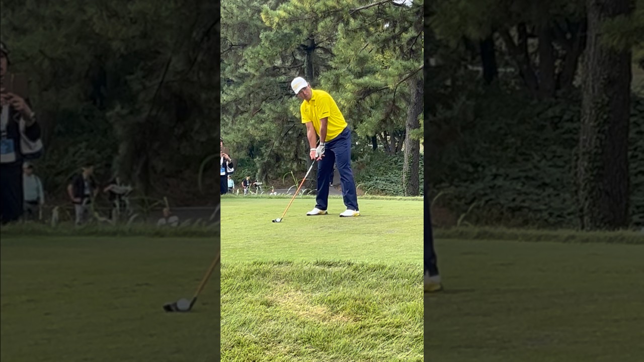 松山英樹 ベイカレント最終日 8番ホールティーショット￼ #ゴルフ始める #pgaティーチングプロ #ゴルフ #ラウンド #golfswing