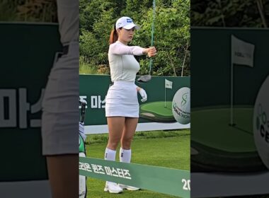 월드탑 미녀골퍼의 티박스에서 풍차돌리기.유현주 프로#유현주#골프#KLPGA#스윙#미녀#골퍼#한국_여행사랑TV #KLPGA#골프#스윙#미녀#골퍼#슬로우모션#드라이버#티샷#레슨#한국