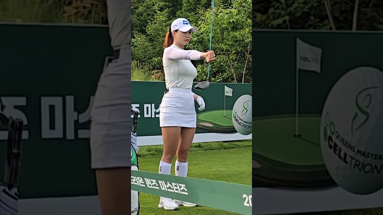 월드탑 미녀골퍼의 티박스에서 풍차돌리기.유현주 프로#유현주#골프#KLPGA#스윙#미녀#골퍼#한국_여행사랑TV #KLPGA#골프#스윙#미녀#골퍼#슬로우모션#드라이버#티샷#레슨#한국