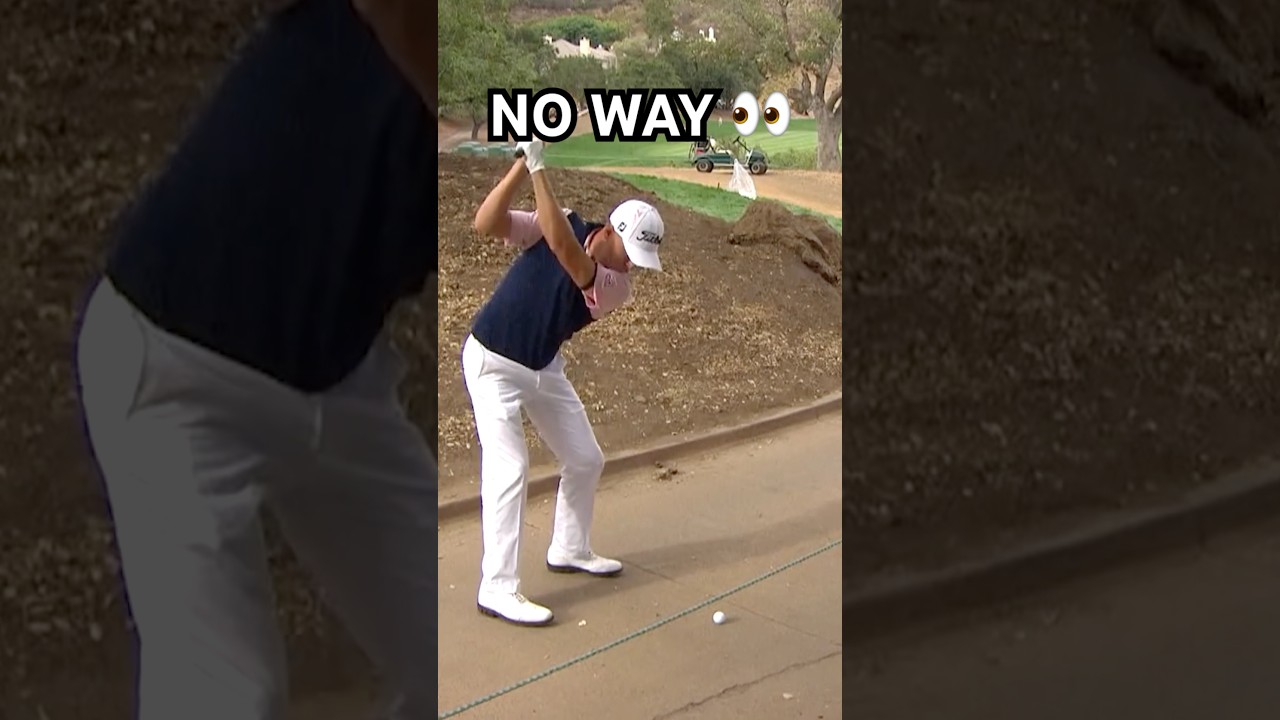 The cart path was no match for Justin Thomas 👏