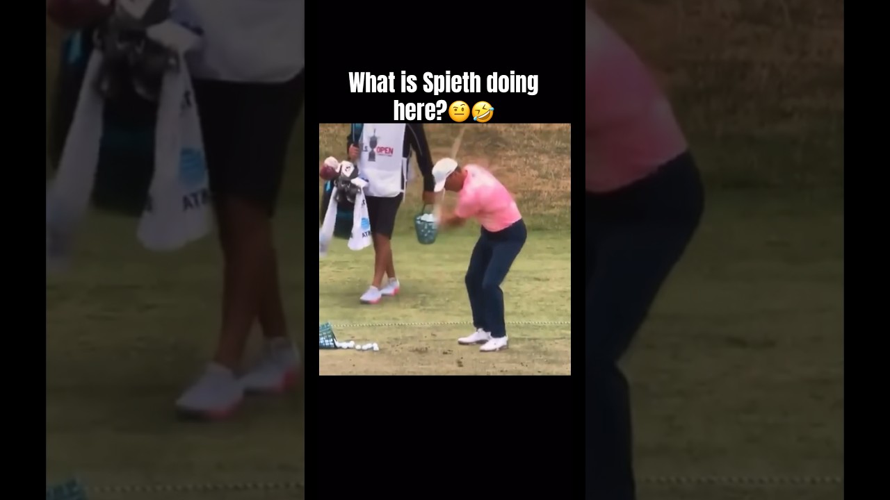 What Could Spieth Possibly Be Doing Here?😳
