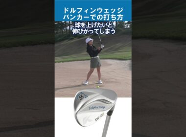 ポイントは膝！バンカーから上手く脱出！ #ゴルフ #ドルフィンウェッジ