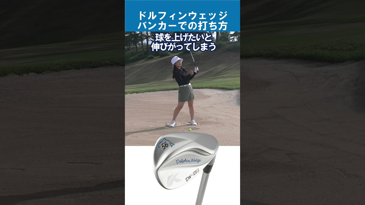 ポイントは膝！バンカーから上手く脱出！ #ゴルフ #ドルフィンウェッジ