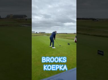 Brooks Koepka smashes one on the 18th at Carnoustie #dunhill #golf #fyp