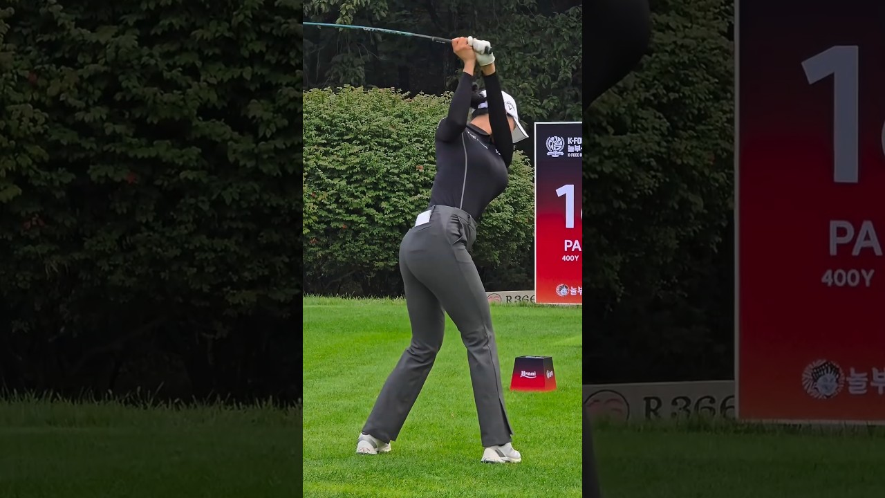 우월한 피지컬 & 스윙👍👍KLPGA 유현주 프로. 출처 : Instagram@kyooppa2025