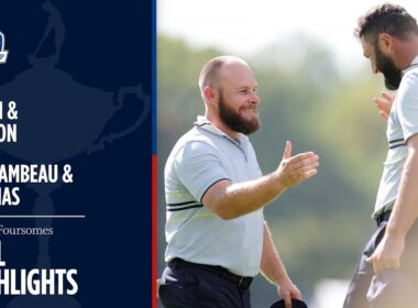 Rahm & Hatton vs DeChambeau & Thomas | Full Match Highlights | 2025 Ryder Cup