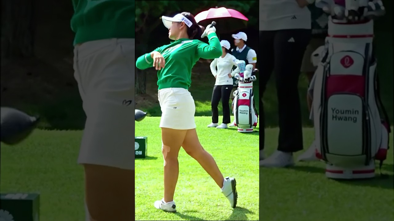 Drive with Style and Power #유현조 #HyunjoYoo #golfshorts #golfqueens #ゴルフスイング #여자골프