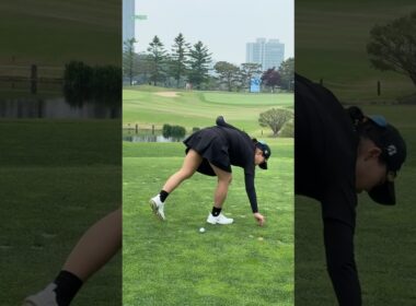 안선주 프로 | 아이언 샷 교과서, 프로의 정교한 스윙 #golfswing #koreagolf #숏 게임 #골프스타  #golf #정타