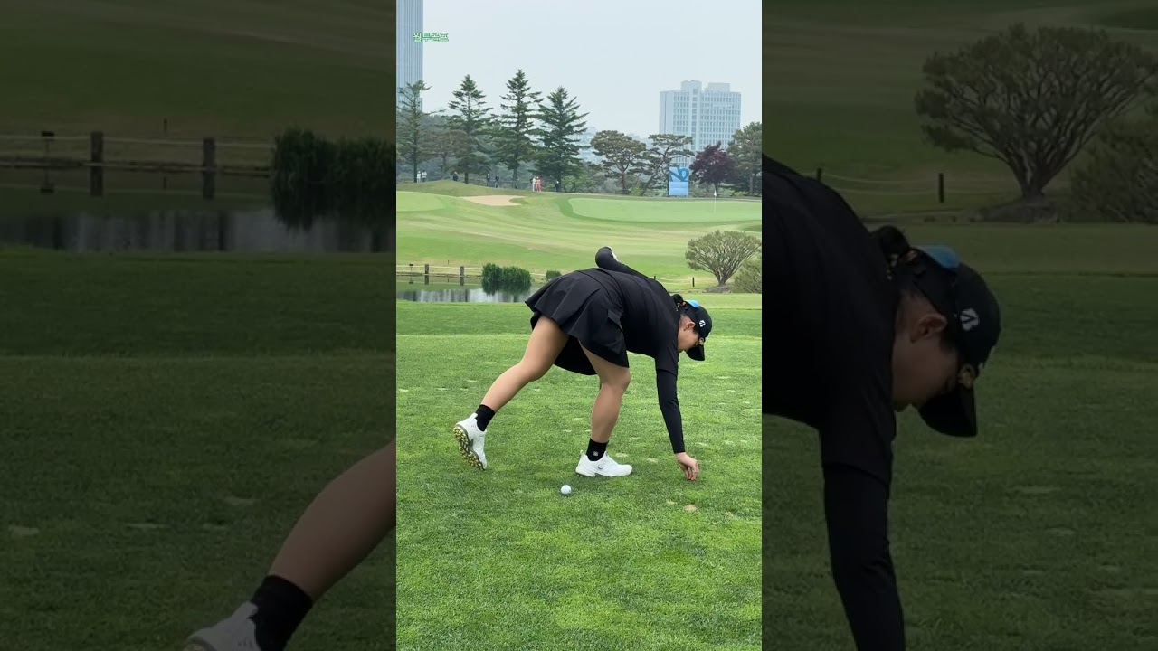 안선주 프로 | 아이언 샷 교과서, 프로의 정교한 스윙 #golfswing #koreagolf #숏 게임 #골프스타  #golf #정타
