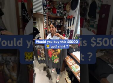 日本でのヴィンテージゴルフショッピング - 5000ドルのタイガー・ウッズシャツ #golfclothes #japan #vintageshopping