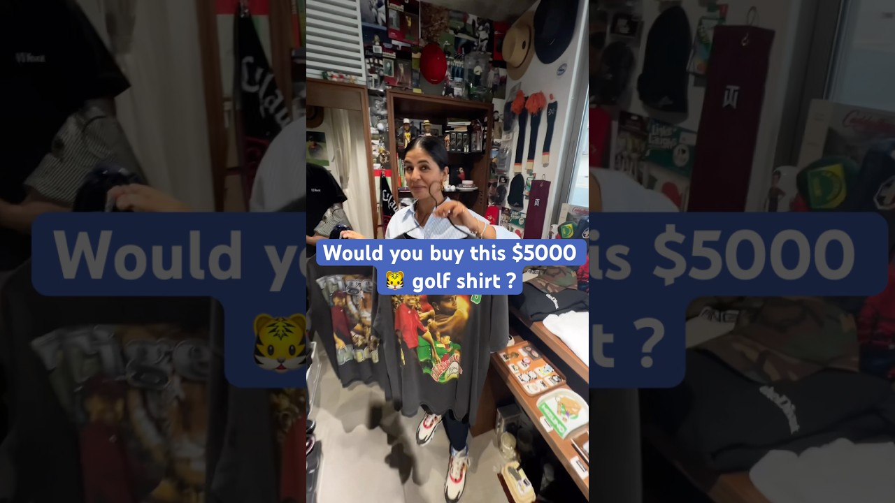 日本でのヴィンテージゴルフショッピング - 5000ドルのタイガー・ウッズシャツ #golfclothes #japan #vintageshopping