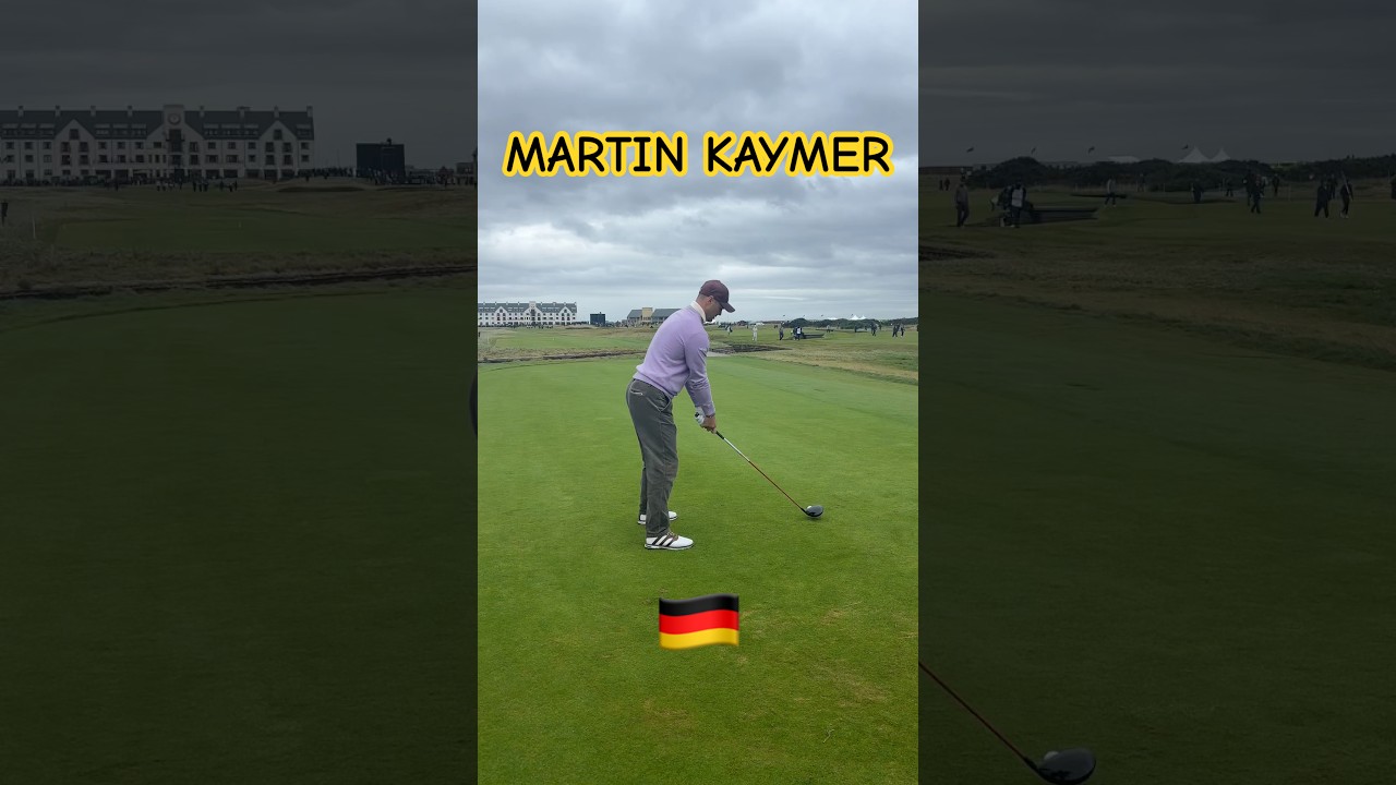 🇩🇪 Martin Kaymer on the 18th at Carnoustie ⛳️ #golf #fyp #livgolf #pga #golfer #golfswing #dunhill