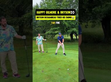 Happy Gilmore & Bryson hitting BOMBS🐐 @brysondechambeau