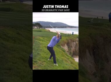 PGA Justin Thomas So Dramatic Par Save #golf