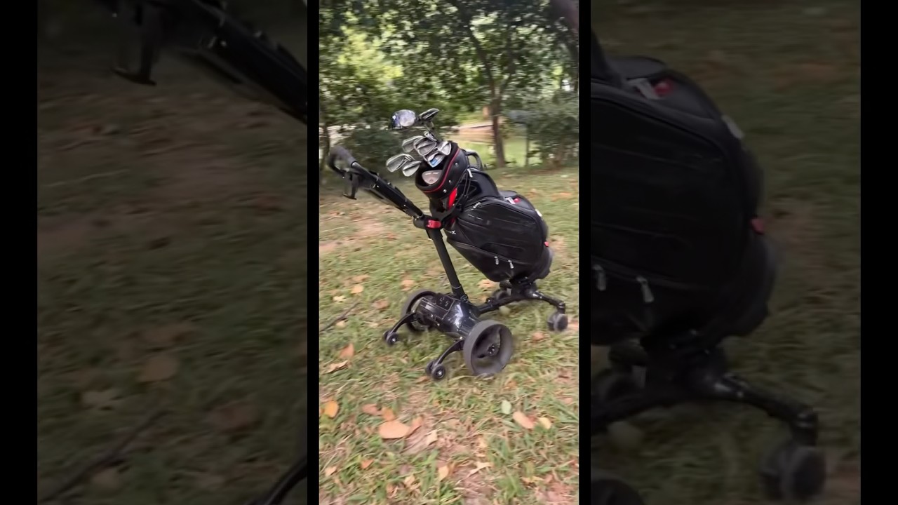 電動手引きカート⁉️スゴいな〜 #ゴルフ
