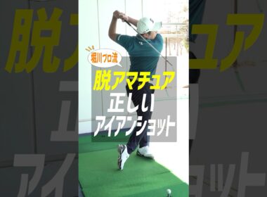 【プロとアマの決定的な差】堀川未来夢が教える正しいアイアンショットの指導とは？ #ゴルフ #堀川未来夢 #アイアン #脱アマチュア