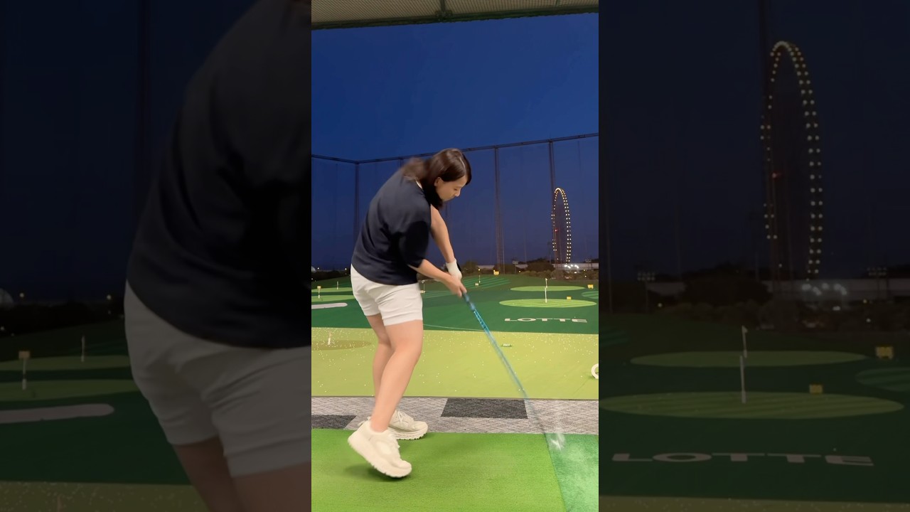 【アイアンで芯に当てて真っ直ぐ飛ばすコツは〇〇！？】ベストスコア68！飛距離を伸ばす方法　練習方法　ヘッドスピードアップ　ゴルフレッスン　#short #shorts #shortsvideo