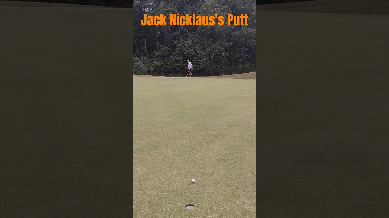Jack Nicklaus's CRAZY Putt... #golf #jacknicklaus #putt #pga #professionalgolfer #golfer #golfshot
