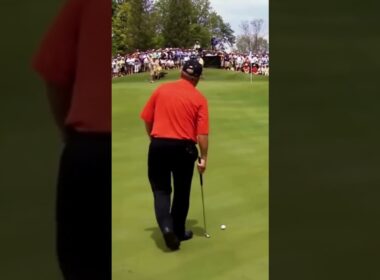 One of the greatest putts ever. Jack Nicklaus showing why he’s the best to ever do it #golf #shorts