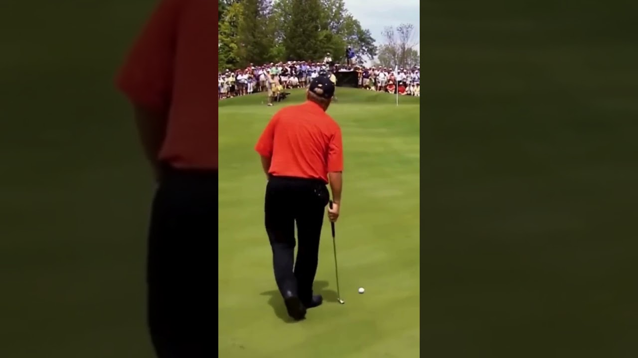One of the greatest putts ever. Jack Nicklaus showing why he’s the best to ever do it #golf #shorts