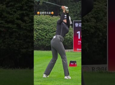유현주 프로 드라이버 슬로우모션 스윙👍👍 놀부.화미 #골프 #골프스윙 #golfswing #golf #golfer #유현주 #놀부화미 #많관부