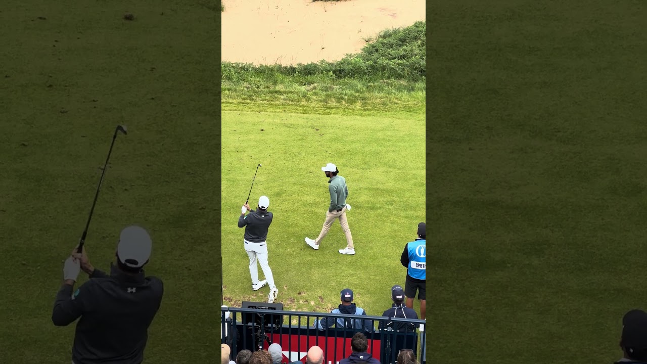 Jordan Spieth trying to find his groove ahead of the Open from Royal Portrush! #golfswing #theopen