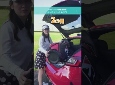 ホンダ「シビック タイプR」キャディバッグ何個積める？ シート倒さずスタンド型2本なら立派でしょ