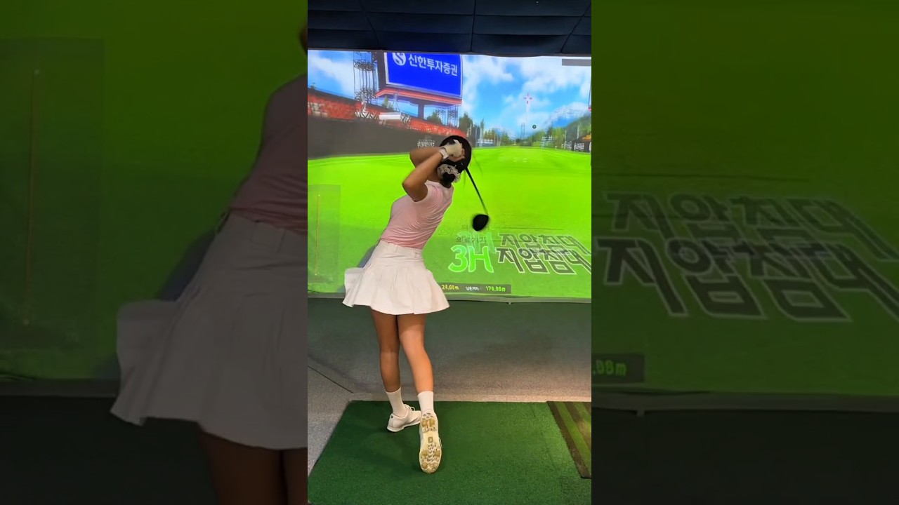 KLPGA 유망주 이현지 선수의 거리늘리기 훈련! @golfji._.07