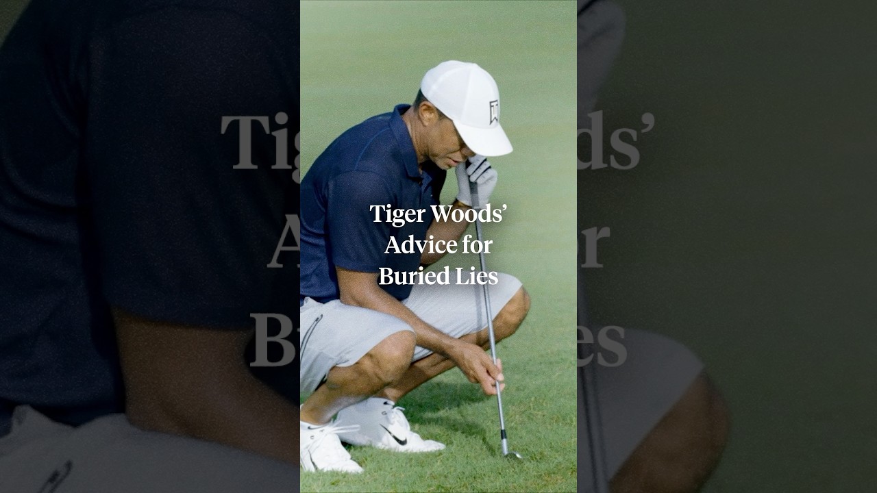 Tiger Woods shares his advice for playing out of a buried lie 👀