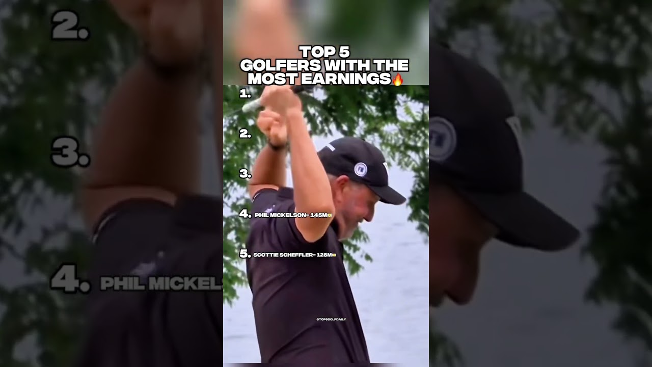 Top 5 Richest Golfers of All Time 💰⛳️ #golf #golfing #golfer #golflife #golfcourse #golfswing