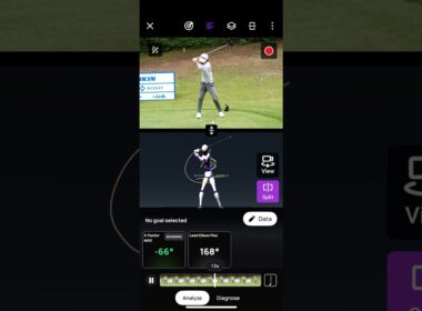 片岡 尚之選手の正面からのドライバーショット