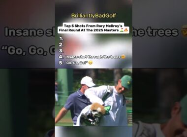 Top 5 Rory McIlroy's 2025 MASTERS!  #golf #golfswing #rorymcilroy #golfer #golflife #golfing