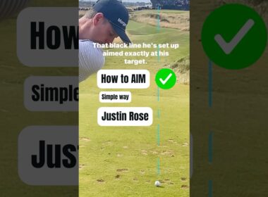 Instant AIM fix! Justin Rose uses this on ever shot #golf #golfswing #golfpassion #golfinstruction