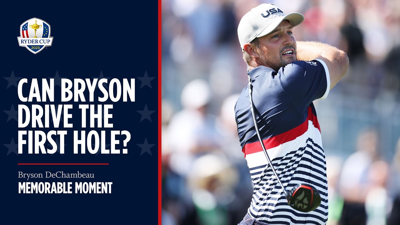 Bryson DeChambeau Attempts to DRIVE First Hole at Bethpage Black | 2025 Ryder Cup