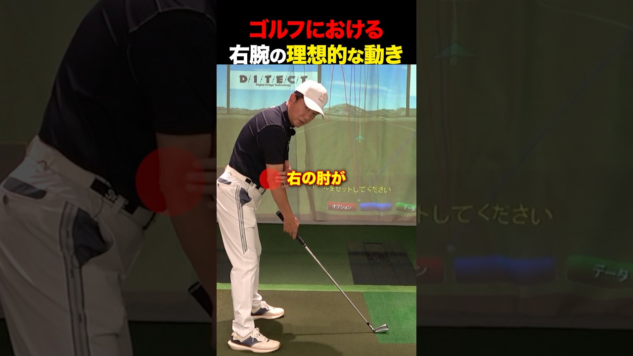 右腕の理想的な動きはこれ！ #golf