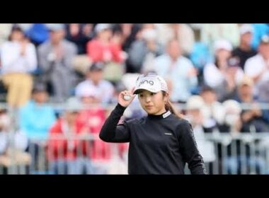佐久間朱莉、2位に8打差の独走も1ボギー「悔しいので今から練習に行きます」／国内女子ゴルフ