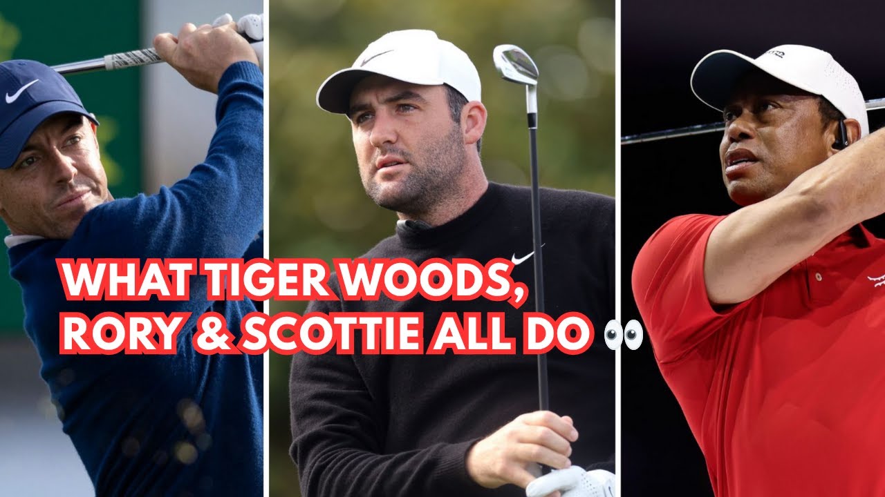 ロリー・マキロイ、スコッティ・シェフラー、タイガー・ウッズのバックスイングの始め方⛳🔥