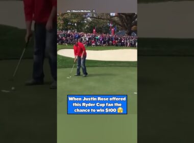 When Justin Rose Offered this Ryder Cup Fan a Chance to Win $100 🤣