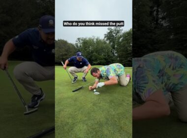 Bryson Dechambeau golf's with Happy Gilmore #shorts #golf #pga