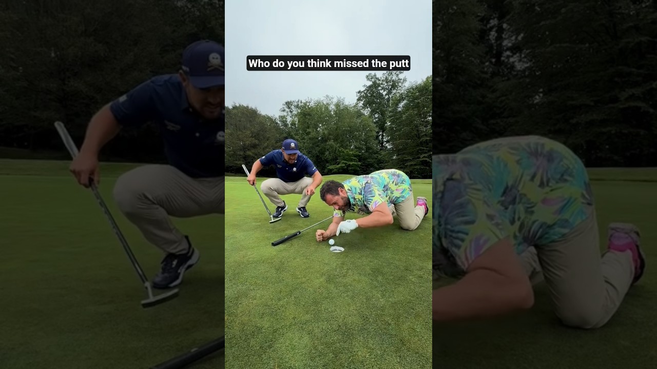 Bryson Dechambeau golf's with Happy Gilmore #shorts #golf #pga