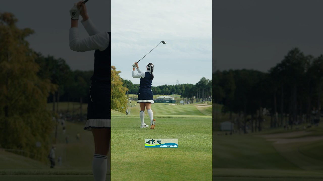 【女子プロのスイングを真後ろから観察】ティーショット集| 樋口久子 三菱電機レディスゴルフトーナメント - Round2