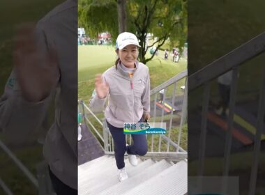 【いってらっしゃい👋】第2ラウンドのスタートに向かう選手たち| 樋口久子 三菱電機レディスゴルフトーナメント - Round2