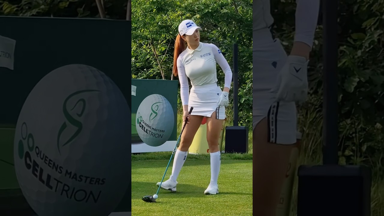 美女 プロゴルファーの 美しい ティーショット #ゴルフ